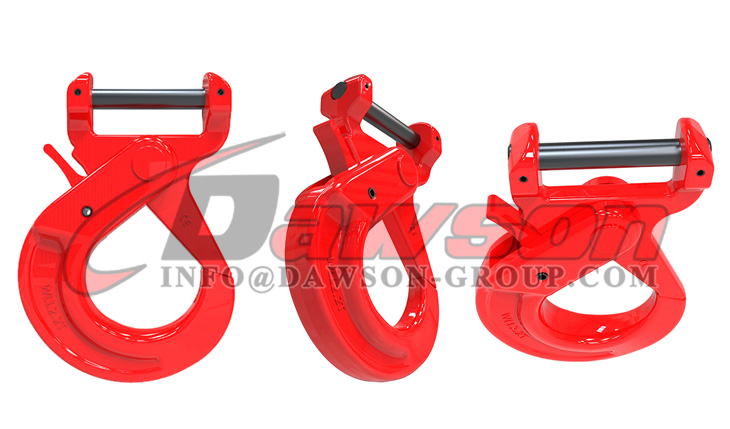 DS089 G80 Gancho autoblocante de horquilla corta de acero forjado para eslinga web - Dawson Group Ltd. - Fabricante, f&aacute;brica de China