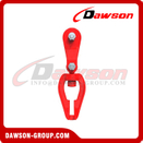 DS930 G80 7-8MM WLL 2T Conector de polia giratória com polia de rolo para registro florestal