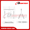 Pórtico de portal plegable tipo DSPRG de 250 kg-1000 kg, pórtico portátil plegable de aleación de aluminio, grúas de pórtico