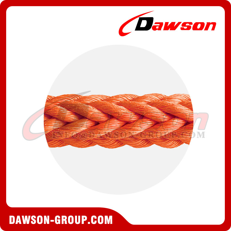 Corda de amarração de 12 fios de material de polipropileno, corda de amarração PP