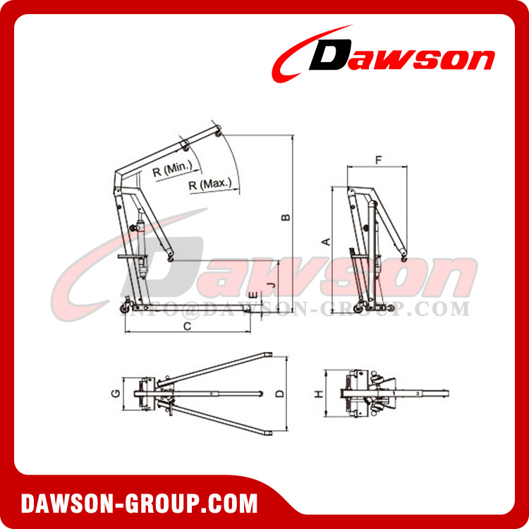 Grúa de motor profesional DSSC1000 1000kgs