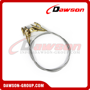Eslingas de cable de acero DAWSON con casquillo de peltre abierto galvanizado