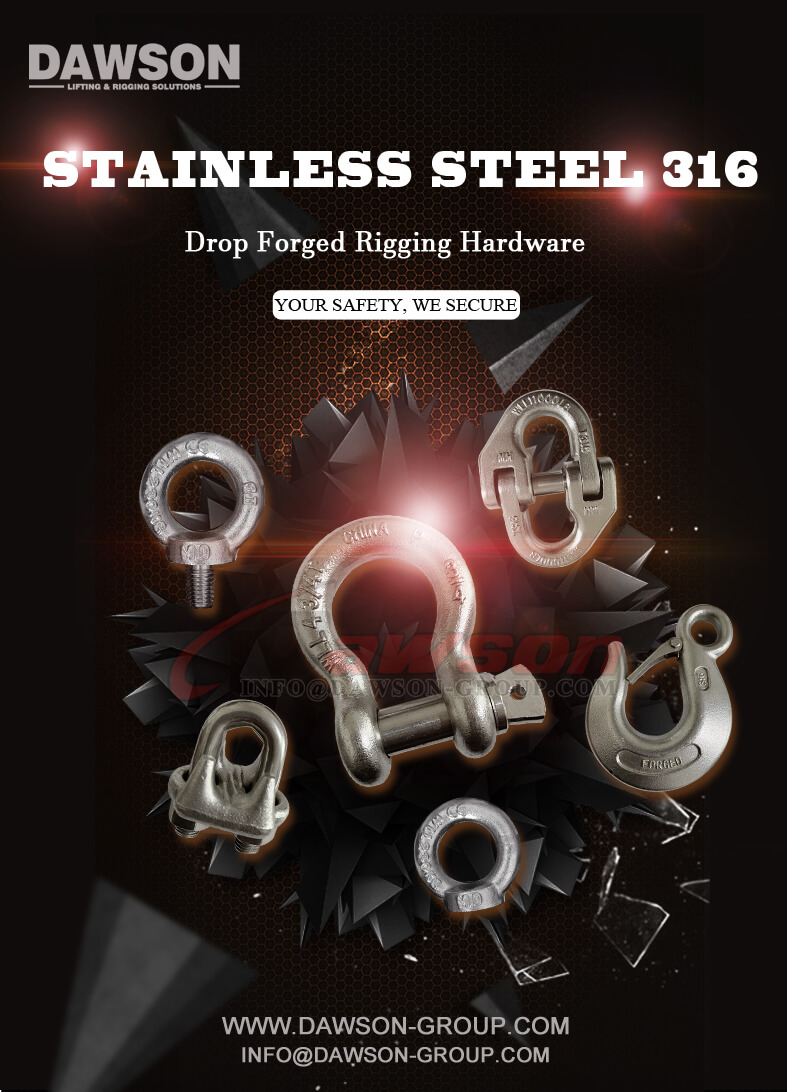Herrajes para aparejos forjados por estampaci&oacute;n de acero inoxidable 316, ganchos y anillos SS316 - Dawson Group Ltd. - Fabricante, proveedor y f&aacute;brica de China