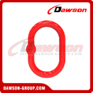  DS093 G80 A344 US Type 7/16 ''- 2'' وصلة رئيسية ملحومة مع شقة لرافعات رفع السلسلة / حبال رفع حبل الأسلاك