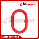  DS487 G80 8-7MM - 36-32MM وصلة رئيسية من النوع الأوروبي مزورة لرافعات رفع السلسلة / حبال رفع الحبل السلكي