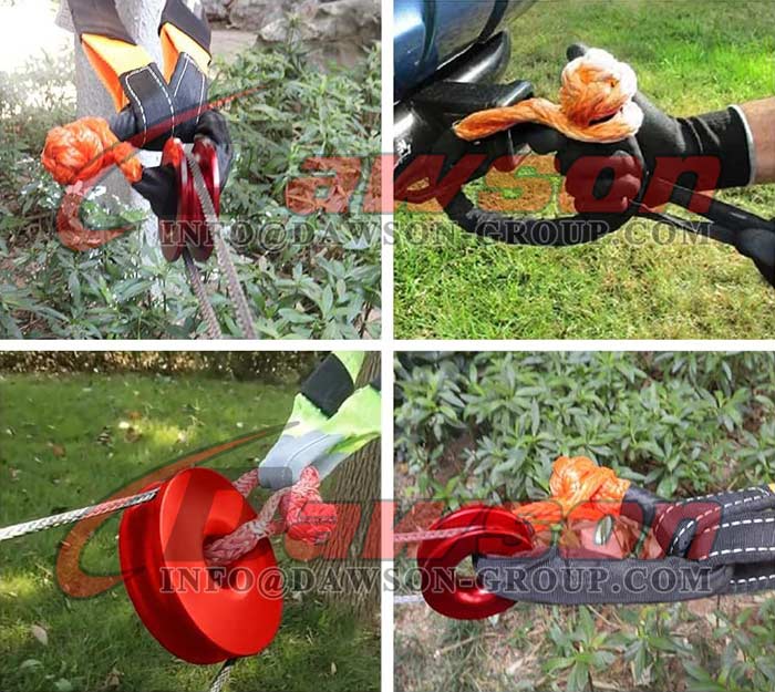 Aplicaci&oacute;n Cuerda de grillete suave sint&eacute;tica, Cuerda de recuperaci&oacute;n de grillete suave UHMWPE para navegaci&oacute;n SUV ATV 4X4 Cami&oacute;n Jeep Recuperaci&oacute;n Escalada Remolque - Dawson Group Ltd. - Fabricante, F&aacute;brica de China