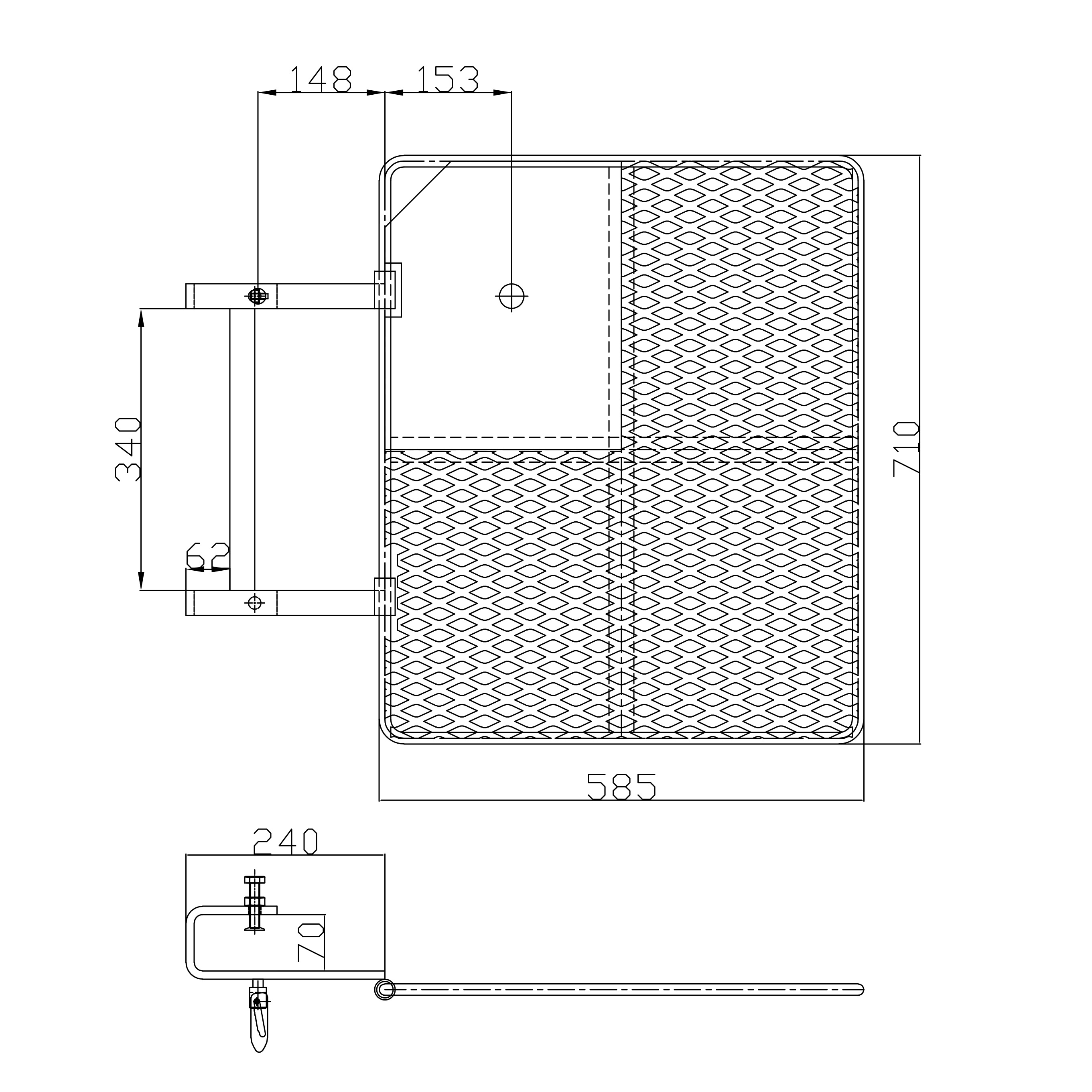 Powder Coated Scaffolding Trap Door 粉末涂料脚手架陷阱门