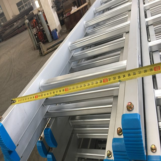 Escalera recta de aluminio de andamios de material de construcción de 6M