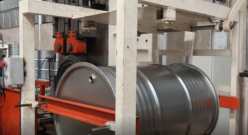 Flangers & Curlers Machine for Steel Barrel Manufacturing