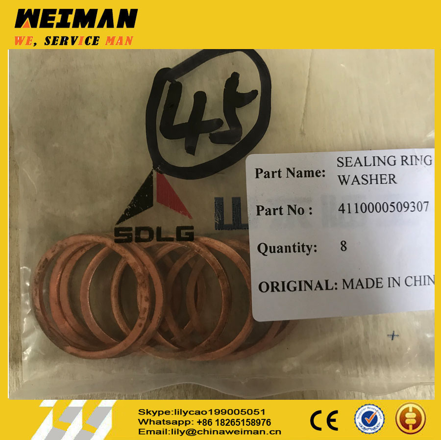 sdlg LG958 spare parts sealing ring washer 4110000509307