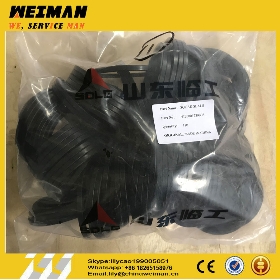 sdlg 4120001739008 SQUAR SEALS from China wheel loader parts 