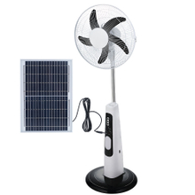 Battery Operated 16 Inch Rechargeable Solar Panel Fan Solar Powered Outdoor Fans Ac Dc Motor
