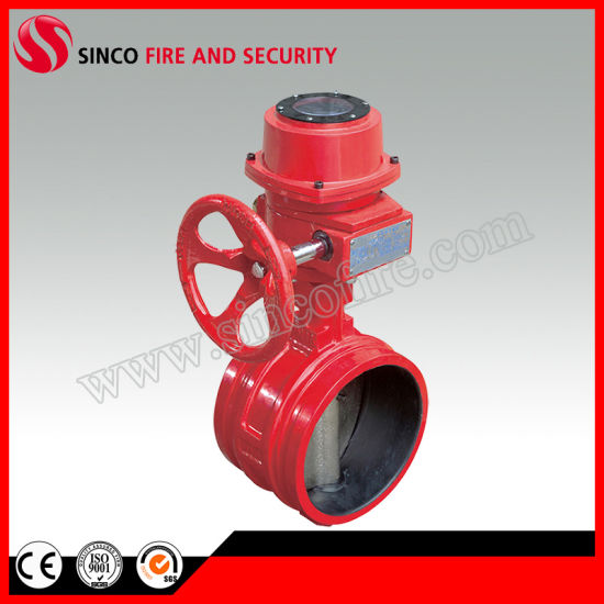 2-6 Inch Fire Fighting Grooved Signal Butterfly Valve