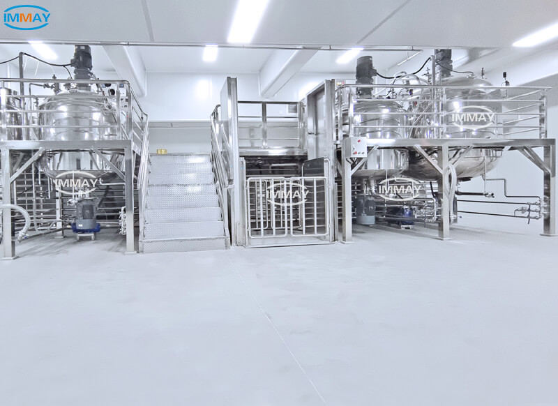 Vacuum emulsifying mixer machine آلة خلط الاستحلاب الفراغي