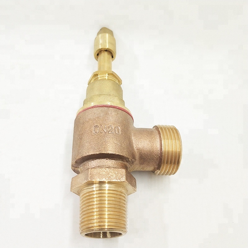 Válvula de martillo con casquillo de bronce de 20 mm de fábrica OEM con husillo