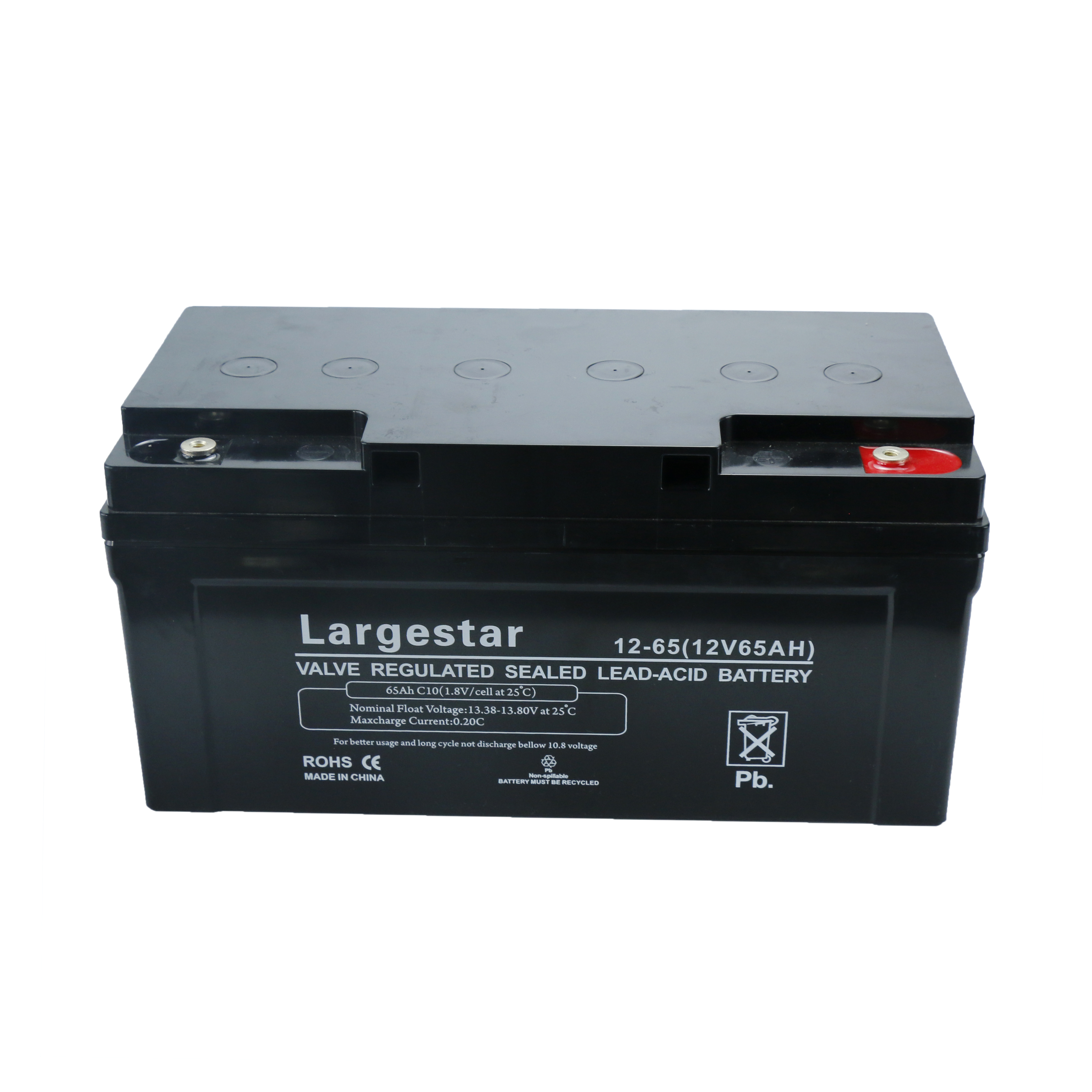 12V 65Ah Solar UPS Deepcycle Backup Emergency Telecom VRLA Rechargeable Battery