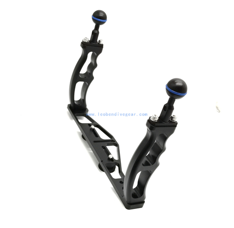 Aluminum Double Handle Compact Camera Housing Dual Backet BaseTray 