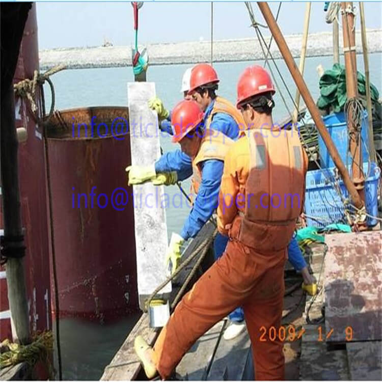 Marine Ship and Boat Supplier Zinc Alloy Zinc Anodes/Sacrificial Magnesium Anode/ Sacrificial Aluminum Anode