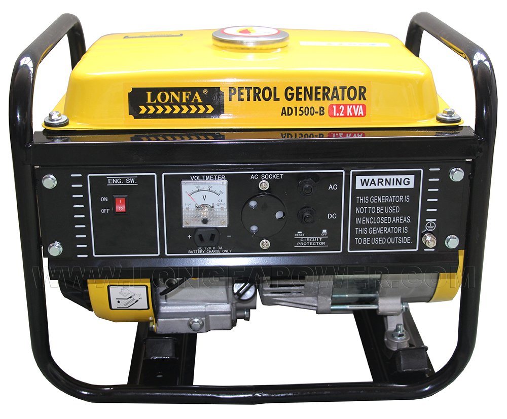 1KVA 1KW 3KVA 3KW 7KVA 7KW Portable Petrol Generator Powered by Gasoline Engine with Handles and Wheels