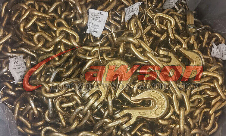 Conjunto de cadenas de seguridad para remolque G43 con gancho de horquilla deslizante - Dawson Group Ltd. - Fabricante, proveedor y f&aacute;brica de China