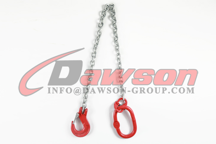 Eslingas de cadena de una sola pierna G80, eslingas de cadena de grado 80 para elevaci&oacute;n y amarre - Dawson Group Ltd. - Fabricante, f&aacute;brica y proveedor de China