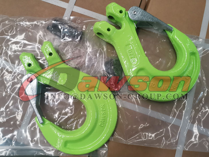 Gancho de eslinga de horquilla DS1025 G100 con pestillo fundido para eslingas de cadena - Dawson Group Ltd. - Fabricante, proveedor y f&aacute;brica de China