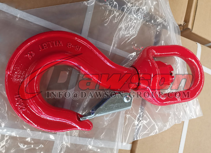 Gancho giratorio DS268 G80 con pestillo para cadenas de elevaci&oacute;n - Dawson Group Ltd. - Fabricante, proveedor y f&aacute;brica de China