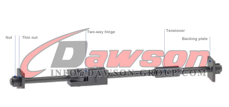 Tirante de acero para muelle tipo S, Tirantes para marina, Tirante de acero para muelle con bisagra bidireccional, Tirantes, Barras de tensi&oacute;n, Tirantes para marina - Dawson Group Ltd. - Fabricante, proveedor de China