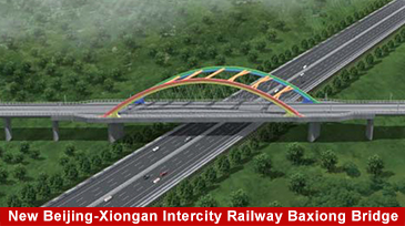 Nuevo ferrocarril interurbano Beijing-Xiongan Puente Baxiong, Puente en arco - Dawson Group Ltd. - Fabricante, proveedor y f&aacute;brica de China