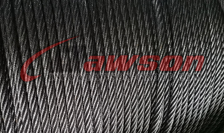 Construcci&oacute;n de cable de acero galvanizado en caliente de 22 mm (6 &times; 19 + FC) - Dawson Group Ltd. - Fabricante, f&aacute;brica de China
