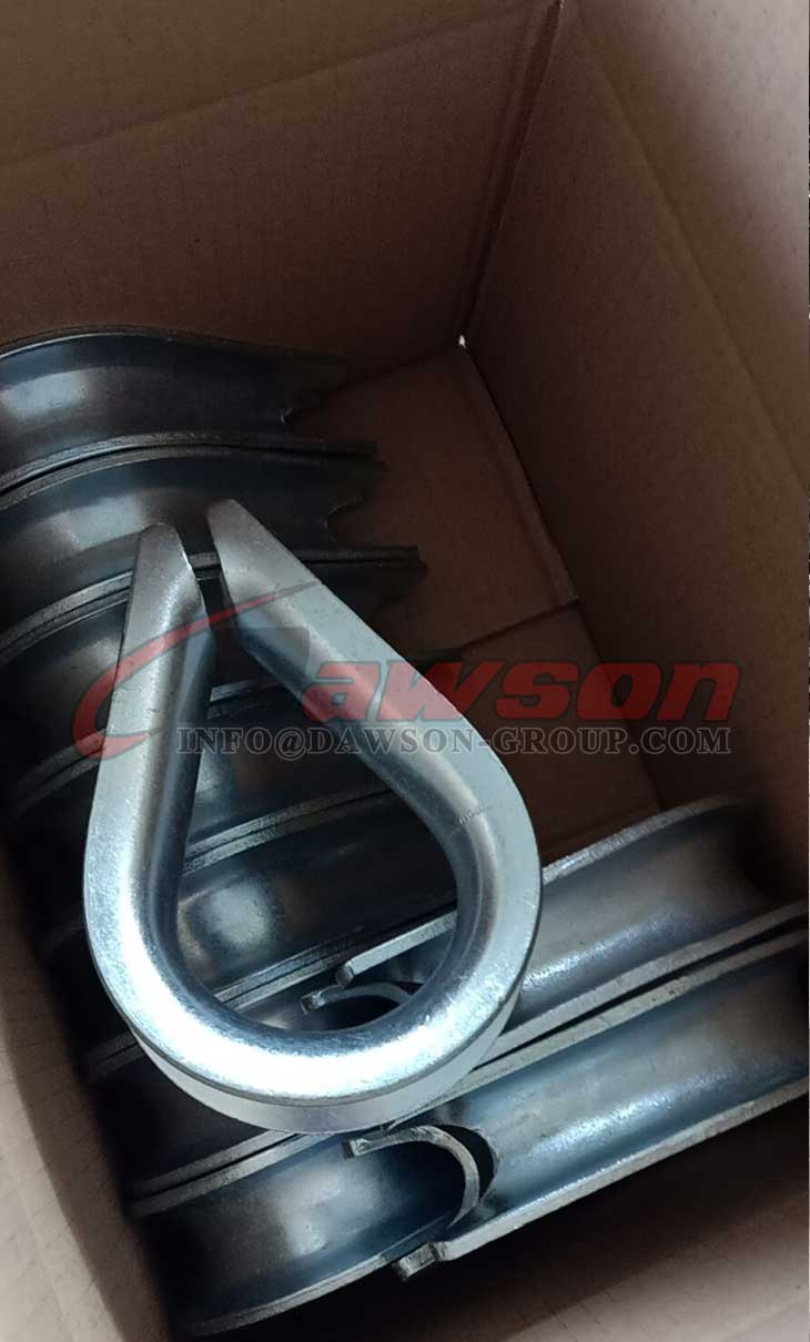 Dedal de cable galvanizado DIN 6899 tipo B - Dawson Group Ltd. - Proveedor y fabricante de China