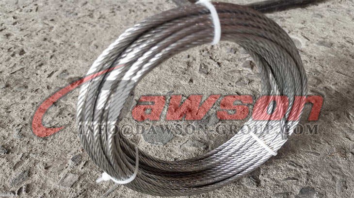 Cable de acero (6 &times; 19 + FC 3 mm-10 m) - Dawson Group Ltd. - Fabricante, proveedor de China