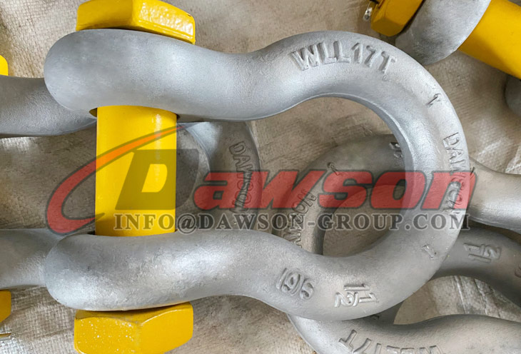 Grillete de anclaje tipo perno tipo EE. UU., Grillete de arco con pasador y tuerca de seguridad, Grillete de arco tipo perno S6 - Dawson Group Ltd. - Fabricante, f&aacute;brica de China