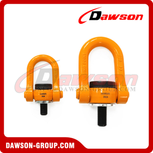 DAWSON M8-M100 UNC y rosca métrica, grillete giratorio doble, anillo de elevación giratorio G80