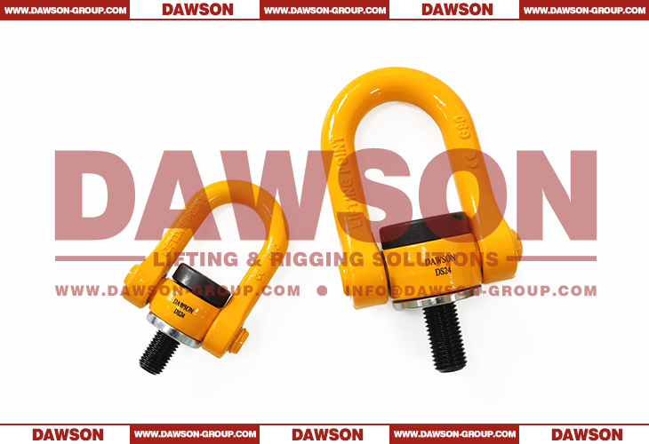DAWSON M8-M100 Rosca m&eacute;trica Manilha girat&oacute;ria dupla G80 Anel de talha girat&oacute;ria - Dawson Group Ltd.