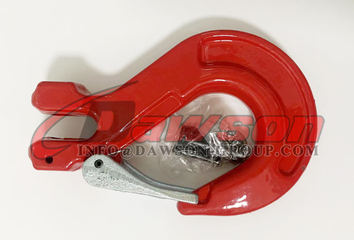 Gancho de eslinga de horquilla DS012 G80 con pestillo fundido para eslingas de cadena de elevaci&oacute;n de gr&uacute;a - Dawson Group Ltd. - Fabricante, proveedor y f&aacute;brica de China