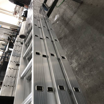 Edificio de construcción 4m andamio de aluminio escalera recta