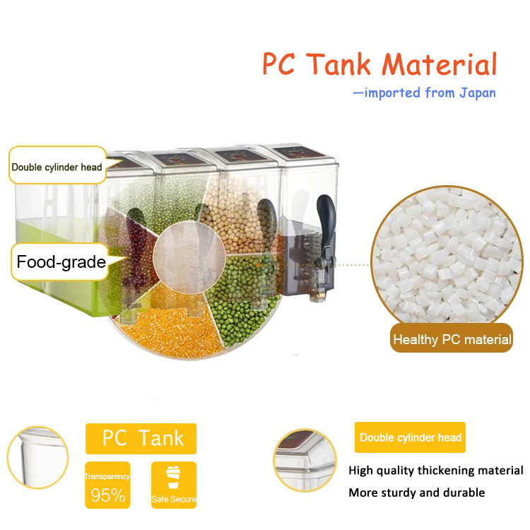 Automatic Control Ce Approved 4 Bowls Juice Dispenser
