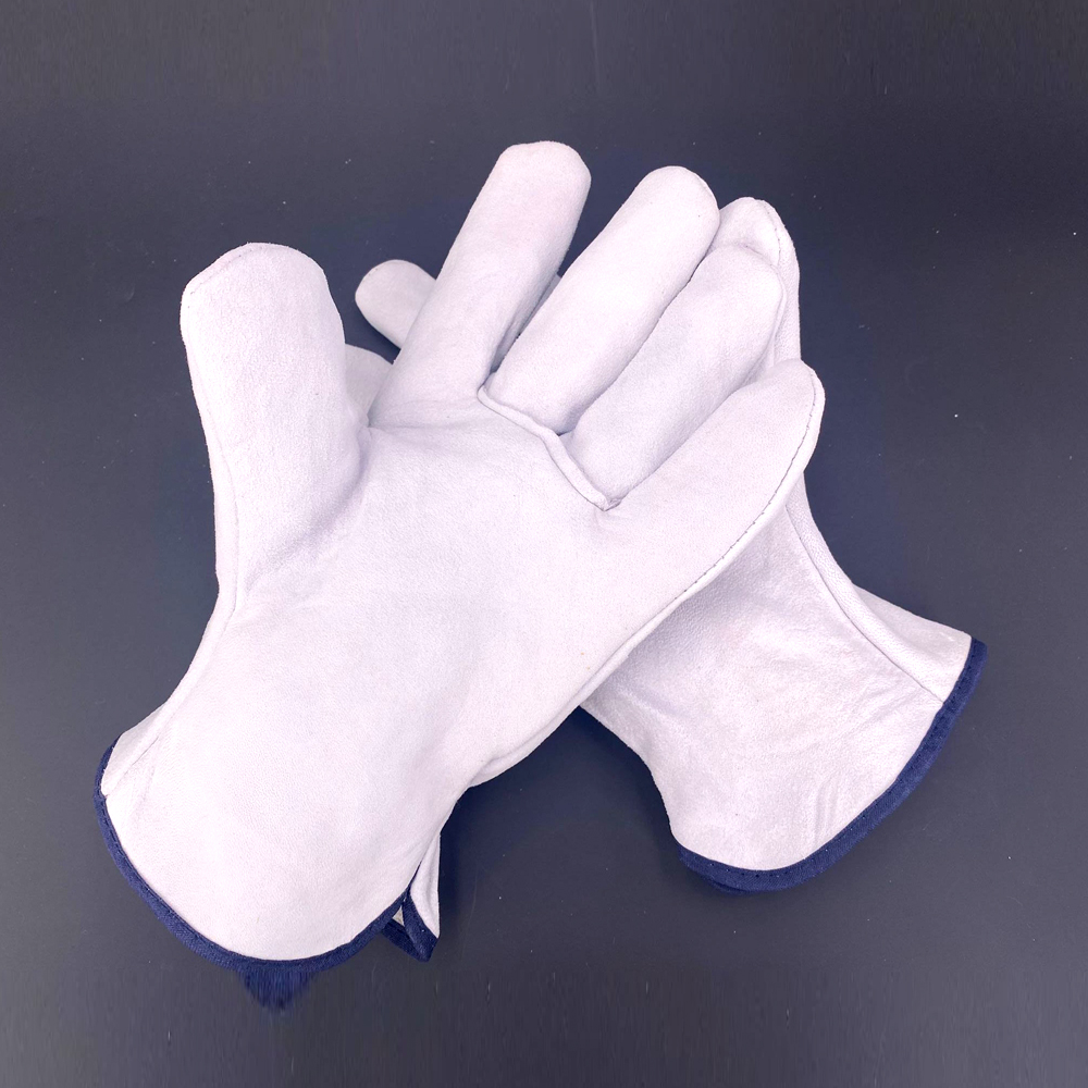 safety gloves pig skin leather comfortable breathable gloves good quality