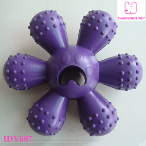 Pet Dog Puppy Toy Rubber Chew Crazy Fun Flower Play Toy