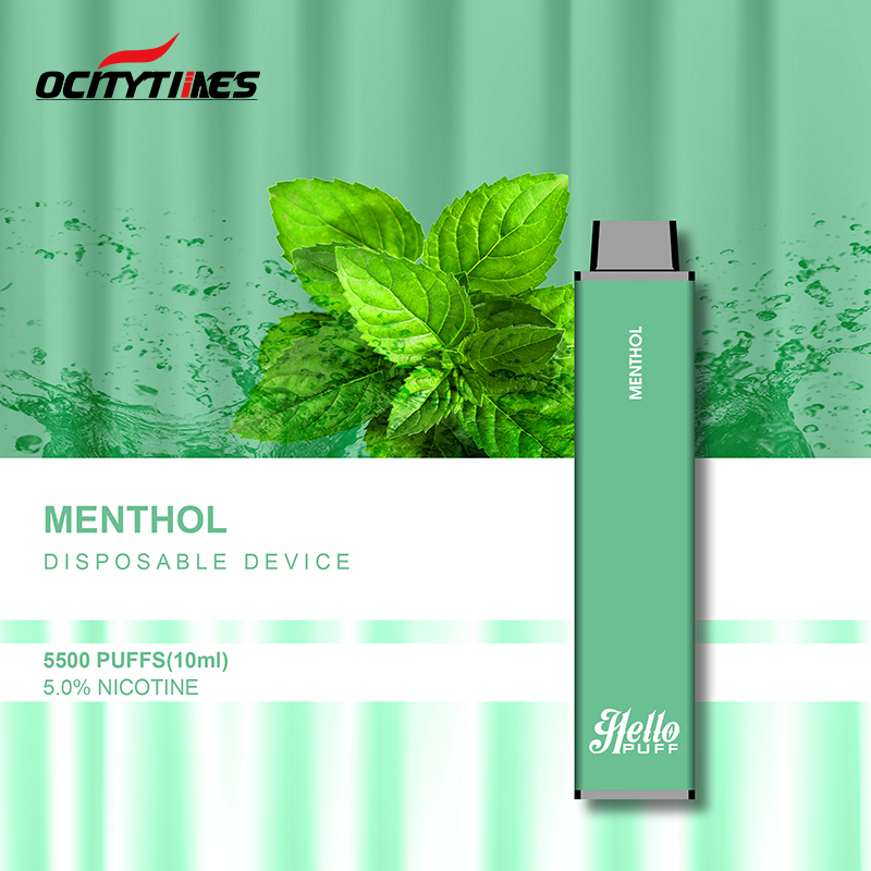 Ocitytimes 5500 PUFFS 5% Nicotine MESH COIL Cigarrillo electrónico desechable