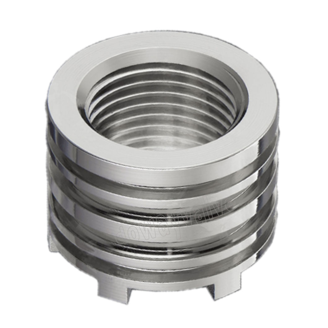 Inserto PPR hembra de latón plateado