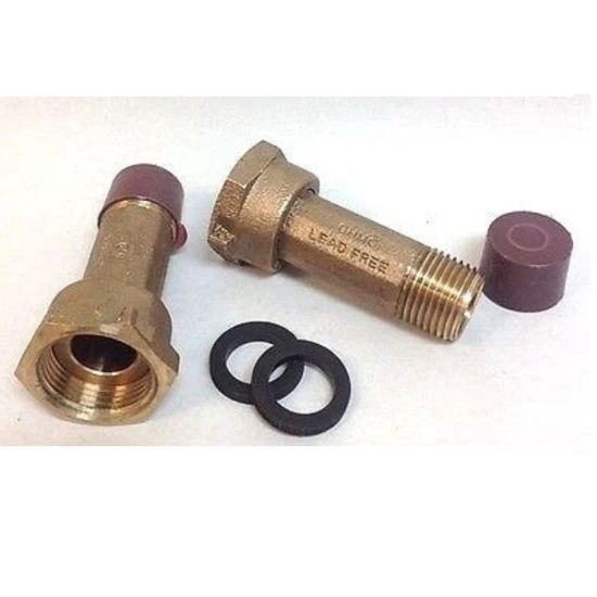 Écrou de compteur 5/8 "en laiton sans plomb X 1/2 " accouplements de compteur d'eau NPT mâle