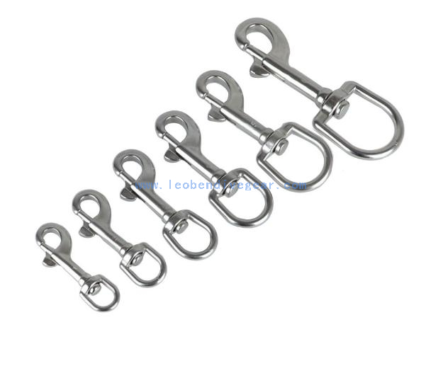 Heavy Duty Strong Durable Scuba Diving 316 Stainless Steel Marine Single Ended Swivel Eye Bolt Snap