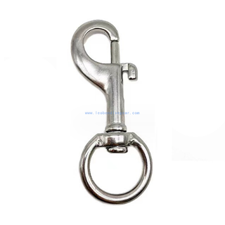 120MM (1-1/4")316 Stainless Steel Scuba Diving Extral Large Single Ended Round Swivel Eye Bolt Snap