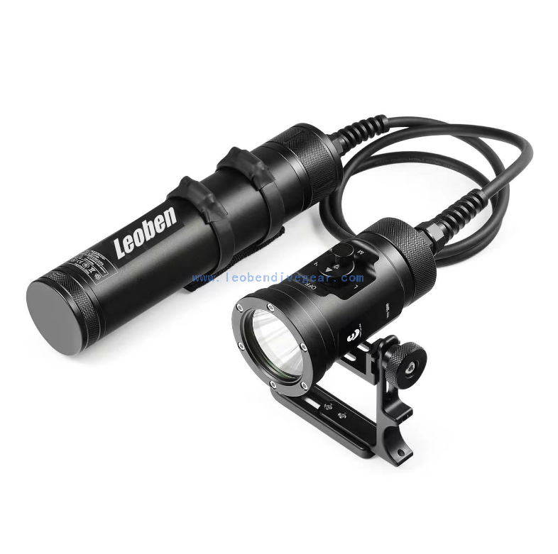 150M Waterproof 5000 Lumen Canister Sidemount Diving Light Scuba Diving Techical Primary Lamp for Cave And Wreck Diving