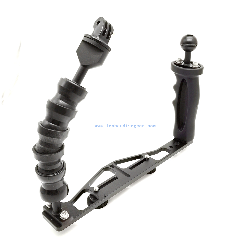 Underwater Camera Handle Base Adapter Flex Arm for Action Diving Gopro Cameras 