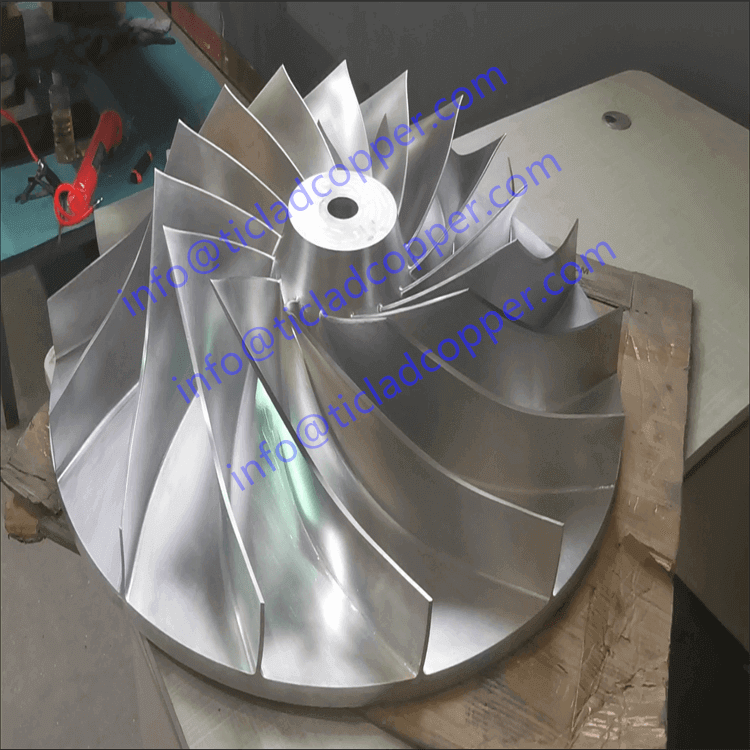 Turbo Billet Turbocharger Compressor Titanium Impeller, Titanium Vane Wheel, Titanium Impellor
