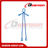 Eslingas de cadena de elevación de pierna doble G100/eslinga de cadena ajustable de 2 piernas de grado 100