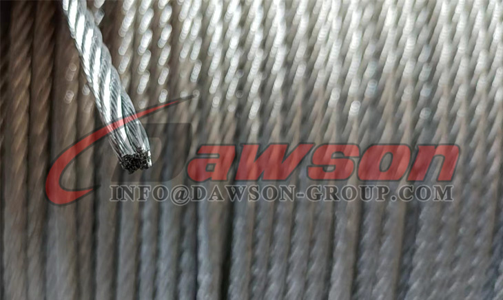 Cable de alambre de acero (6 &times; K19S-IWRC) - Dawson Group Ltd. - Fabricante, proveedor y f&aacute;brica de China